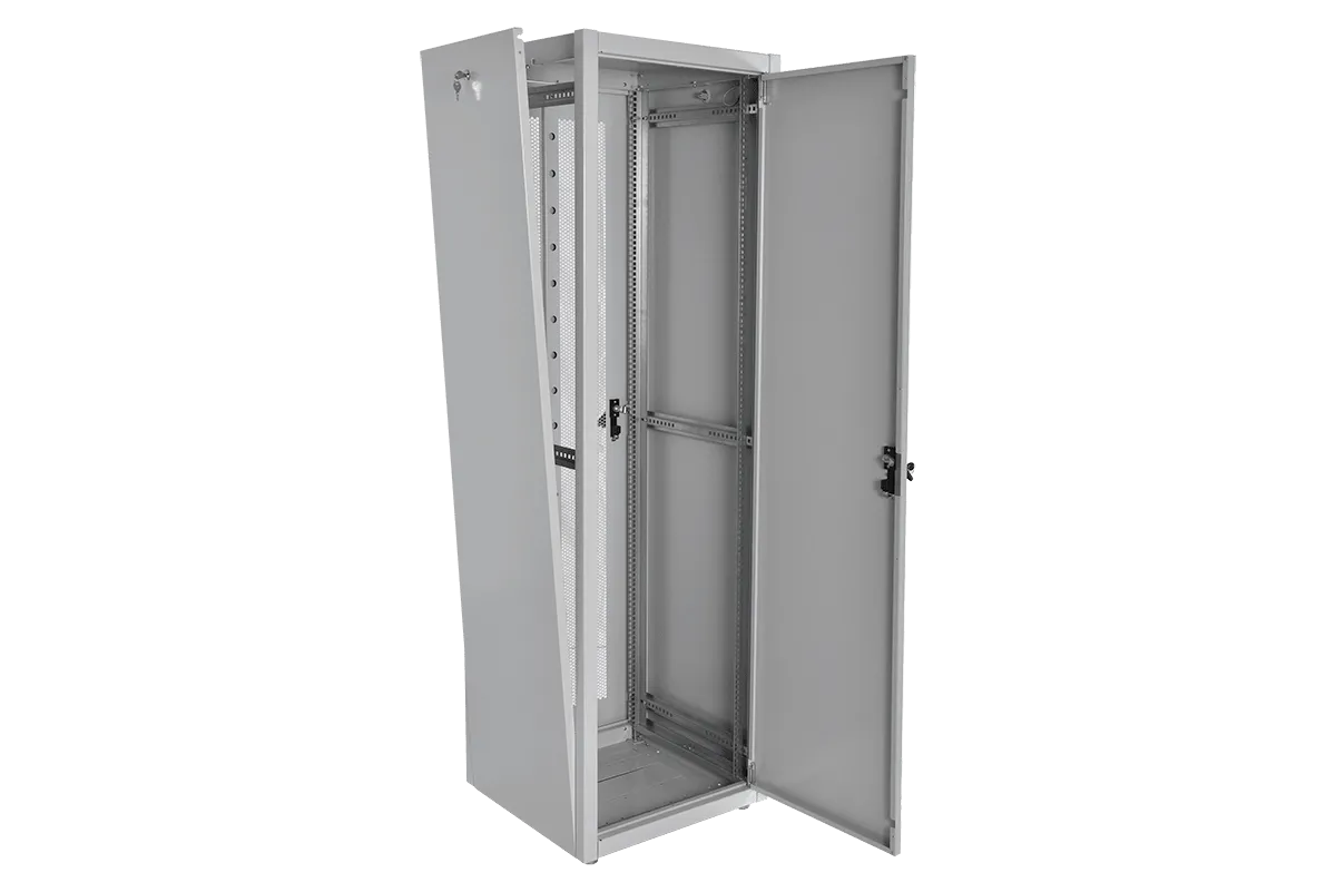 Шкаф телекоммуникационный напольный ЭКОНОМ 42U (600 × 600) дверь металл 2 шт.