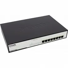 Коммутатор D-link DGS-1008MP A2A DGS-1008MP/A2A (1000 Base-TX (1000 мбит/с), Без SFP портов)