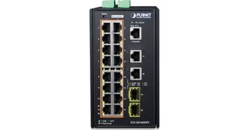 Коммутатор Planet IGS-20160HPT (1000 Base-TX (1000 мбит/с), 2 SFP порта)
