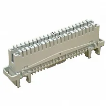Плинт размыкаемый Krone 6089 1 120-06 19" на 10 пар, LSA PROFIL, маркировка 0-9, без цветового обозначения