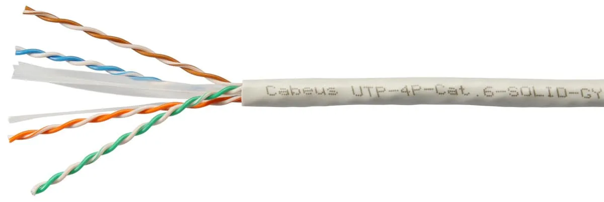 Cabeus UTP-4P-Cat.6-SOLID-GY Cabeus UTP-4P-Cat.6-SOLID-GY