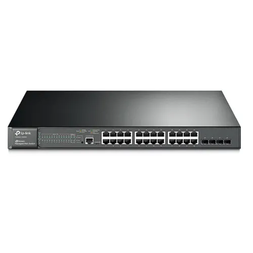 Коммутатор TP-Link T2600G-28MPS (1000 Base-TX (1000 мбит/с), 4 SFP порта)