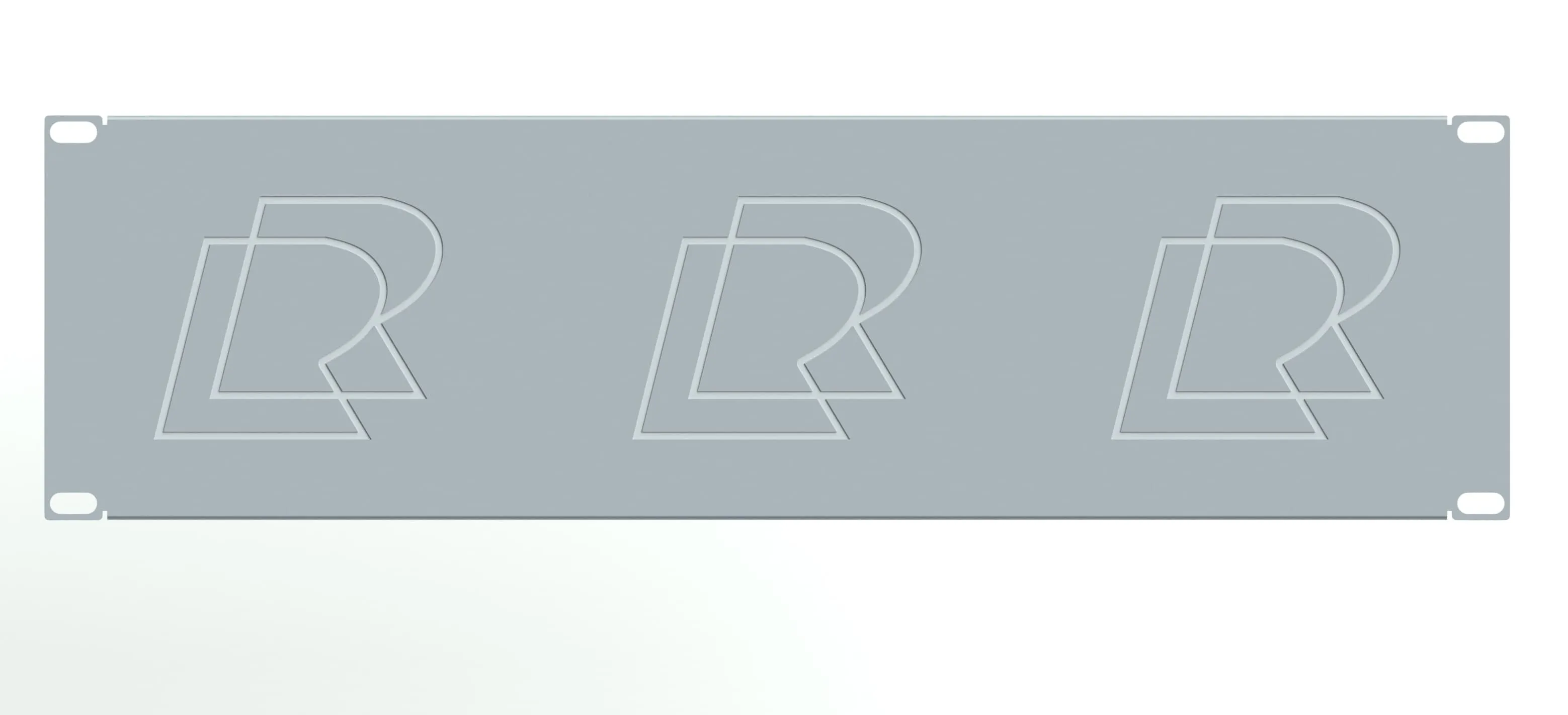 Заглушка 19" 3U, серая RUSRACK