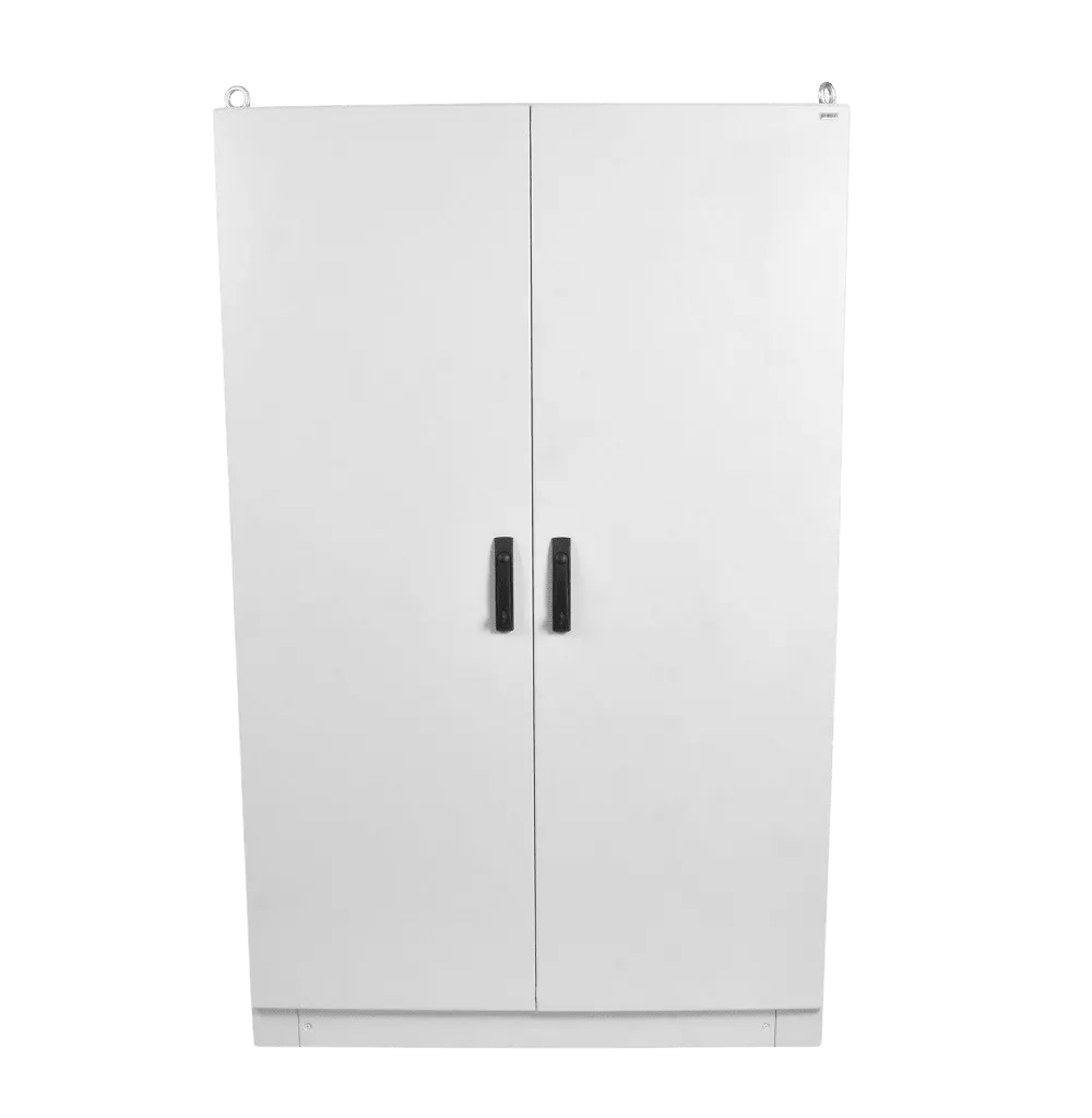 Отдельный электротехнический шкаф IP55 в сборе (В1800×Ш1200×Г400) EME с двумя дверьми, цоколь 100 мм Отдельный электротехнический шкаф IP55 в сборе (В1800×Ш1200×Г400) EME с двумя дверьми, цоколь 100 мм