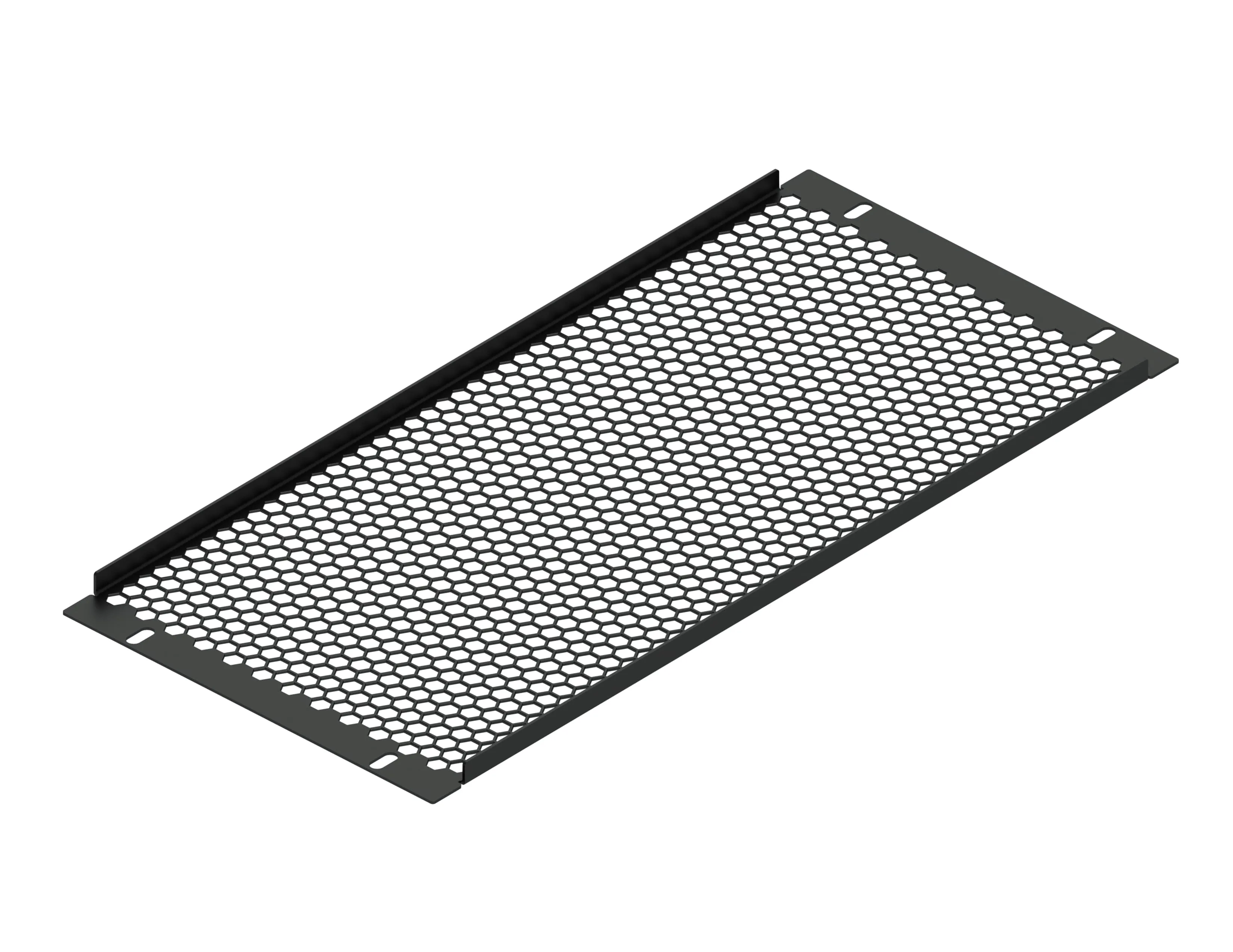 Заглушка перфорированная 19" 5U, черная RUSRACK