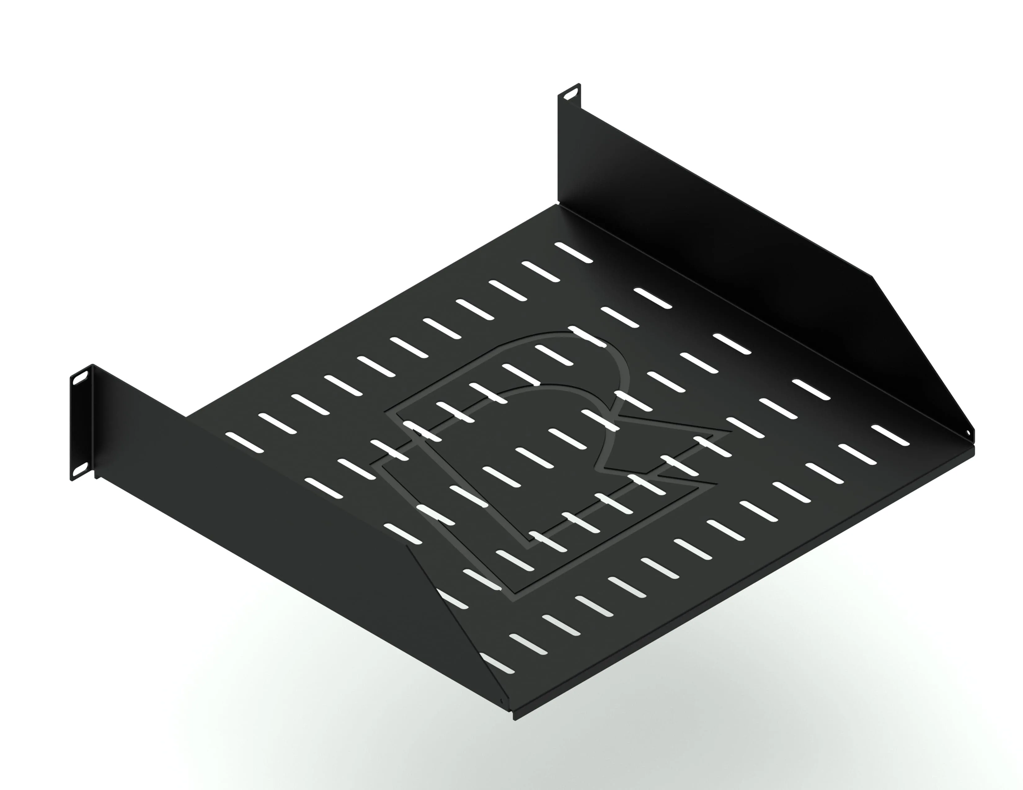 Консольная полка глубина 400 мм, черная RUSRACK