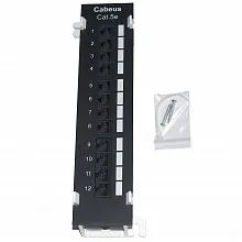 Патч-панель Cabeus PL-12-Cat.5e-WL-Krone IDC 19" кабель 5e 12 портов 