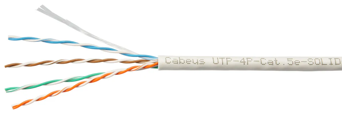 Cabeus UTP-4P-Cat.5e-SOLID-LSLTx-GY