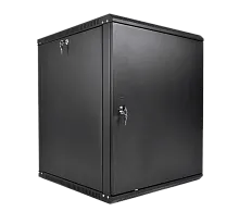 Шкаф телекоммуникационный настенный разборный ЭКОНОМ 18U (600 × 650) дверь металл, цвет черный