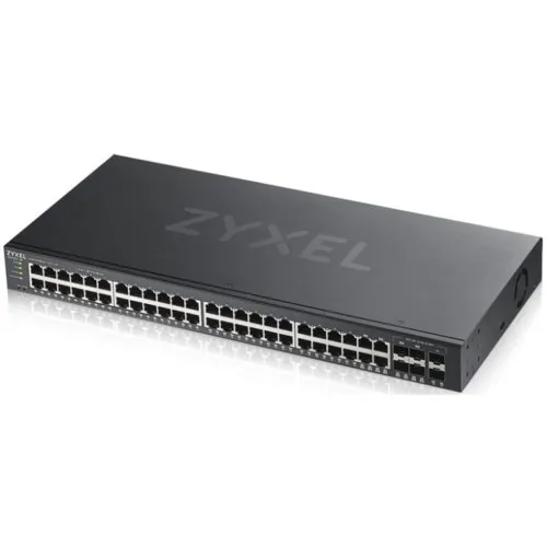 Коммутатор Zyxel GS1920-24HPv2 GS192024HPV2-EU0101F (1000 Base-TX (1000 мбит/с), 4 SFP порта)