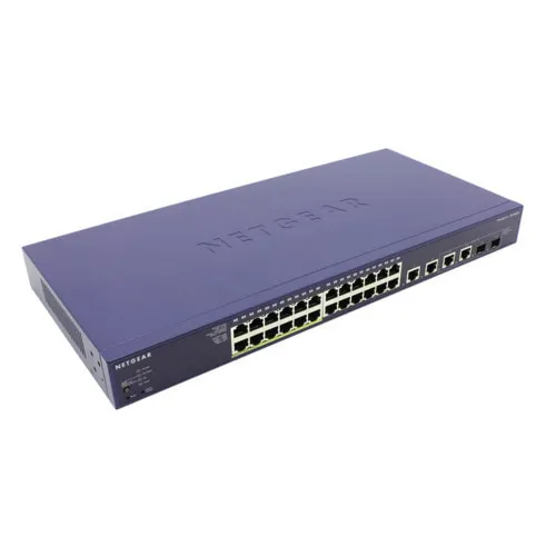 Коммутатор NETGEAR FS728TLP-100EUS (100 Base-TX (100 мбит/с), 2 SFP порта)