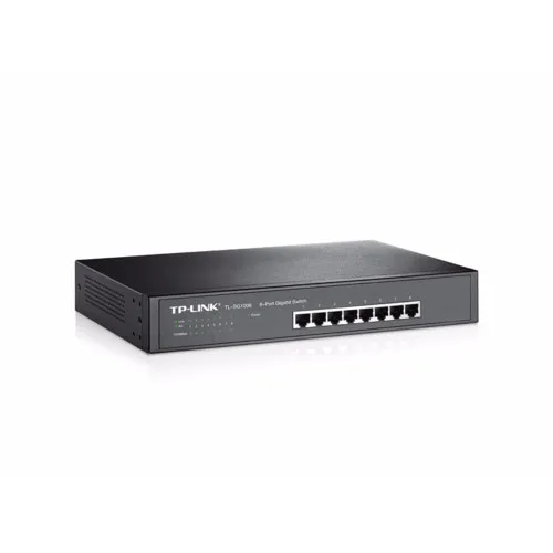 Коммутатор TP-Link TL-SG1008 (1000 Base-TX (1000 мбит/с), Без SFP портов)