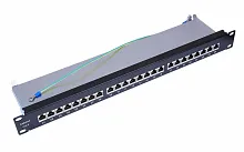 Патч-панель Cabeus PL-24-Cat.6-SH-Krone IDC 19" кабель 6 24 портов 