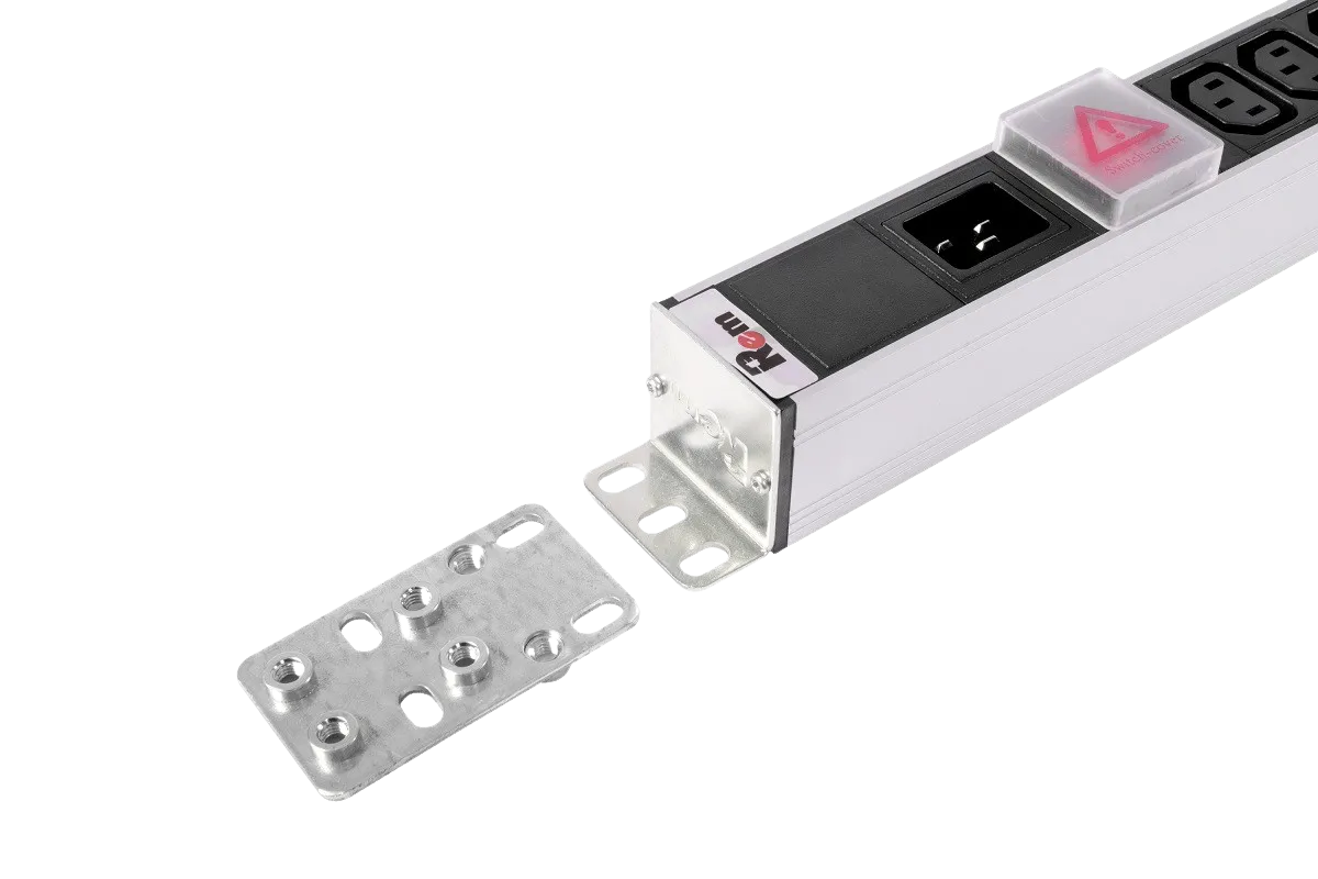 Вертикальный блок розеток Rem-16 с выкл., 14 IEC 60320 C13, 10 C19, вход C20 16A, алюм., 33-48U Вертикальный блок розеток Rem-16 с выкл., 14 IEC 60320 C13, 10 C19, вход C20 16A, алюм., 33-48U