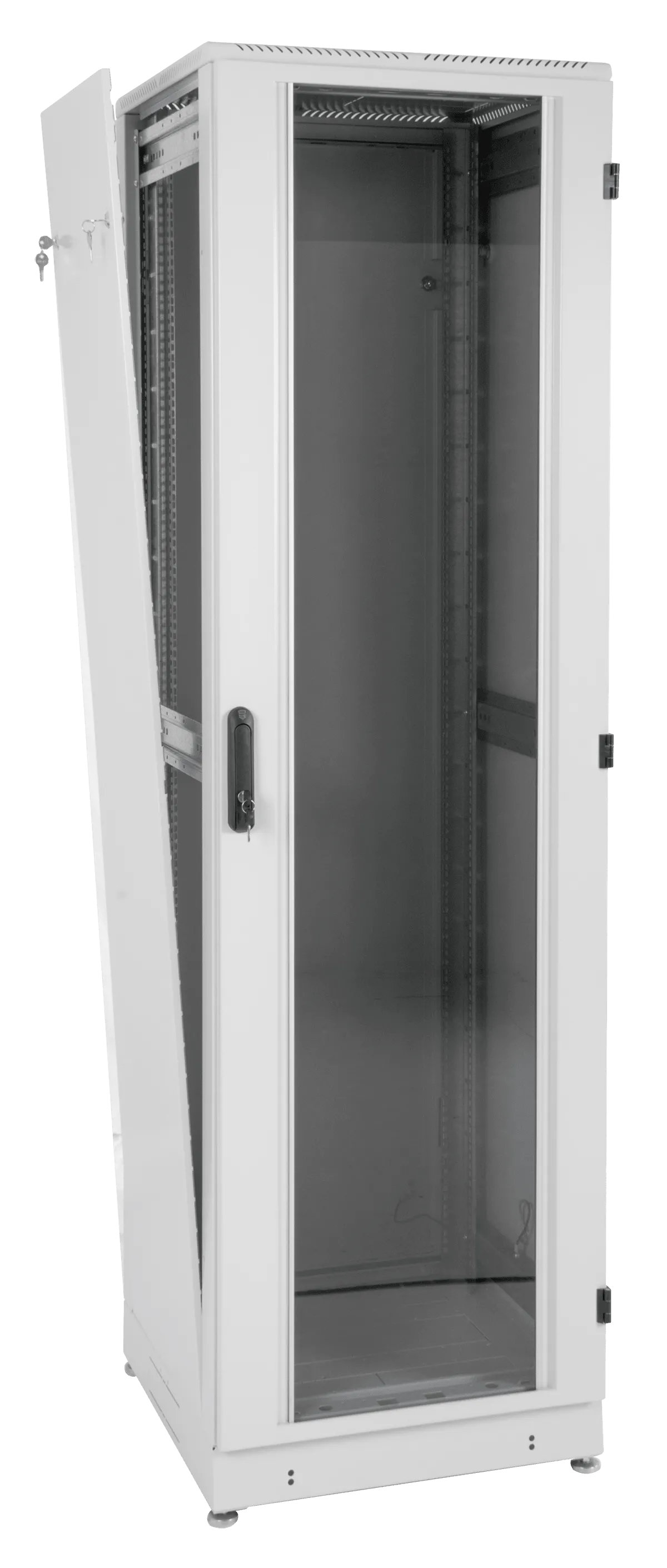 Шкаф телекоммуникационный напольный 42U (600 × 800) дверь стекло Шкаф телекоммуникационный напольный 42U (600 × 800) дверь стекло