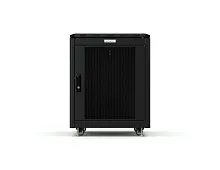 Шкаф телекоммуникационный напольный RUSRACK RSRO-606012/PMBL 19" 12U 600x600x730мм