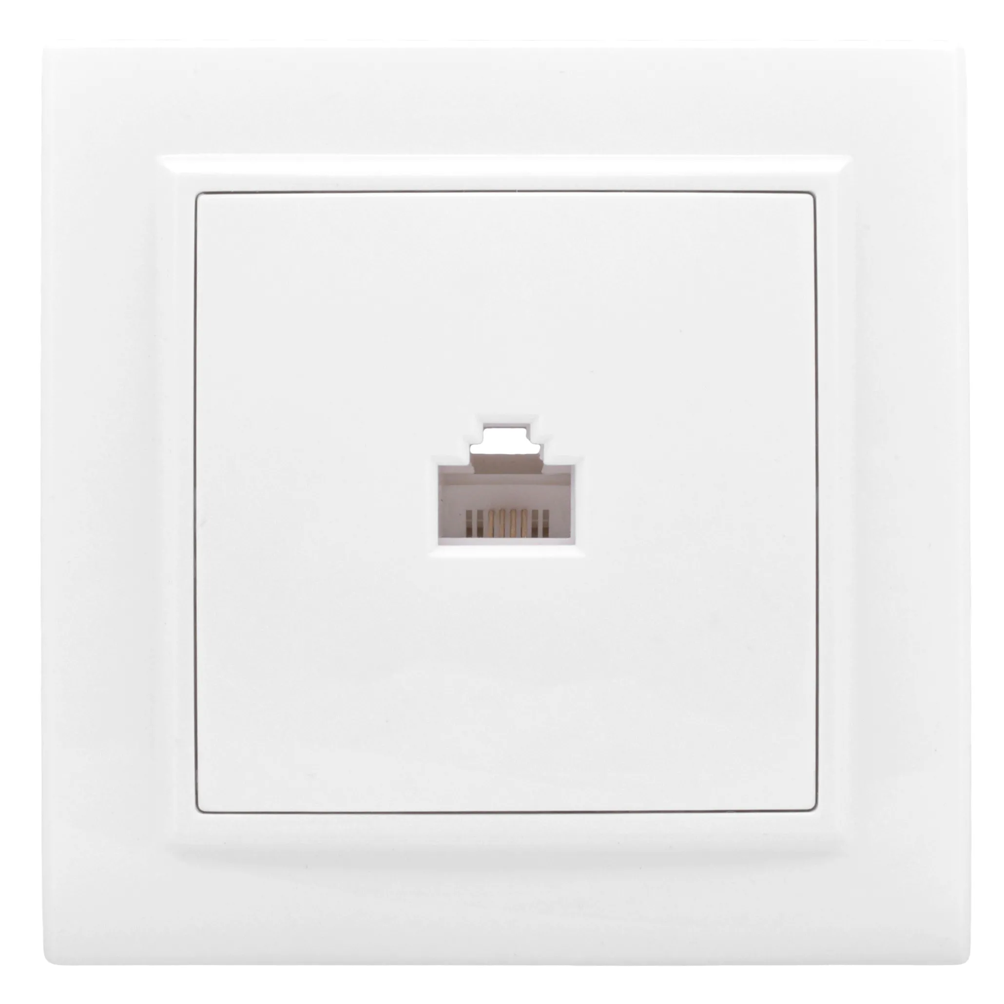 Минск Розетка RJ-45 1-местная СП  белая EKF