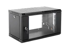Шкаф телекоммуникационный настенный ЦМО ШРН-Э-9.650-9005 19" 9U 600x650x476мм