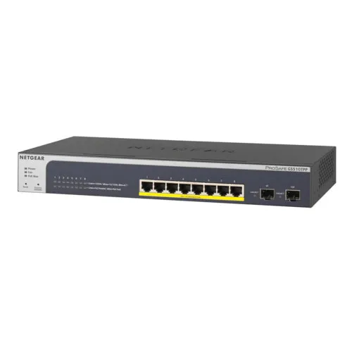 Коммутатор NETGEAR GS510TPP-100EUS (1000 Base-TX (1000 мбит/с), 2 SFP порта) Коммутатор NETGEAR GS510TPP-100EUS (1000 Base-TX (1000 мбит/с), 2 SFP порта)