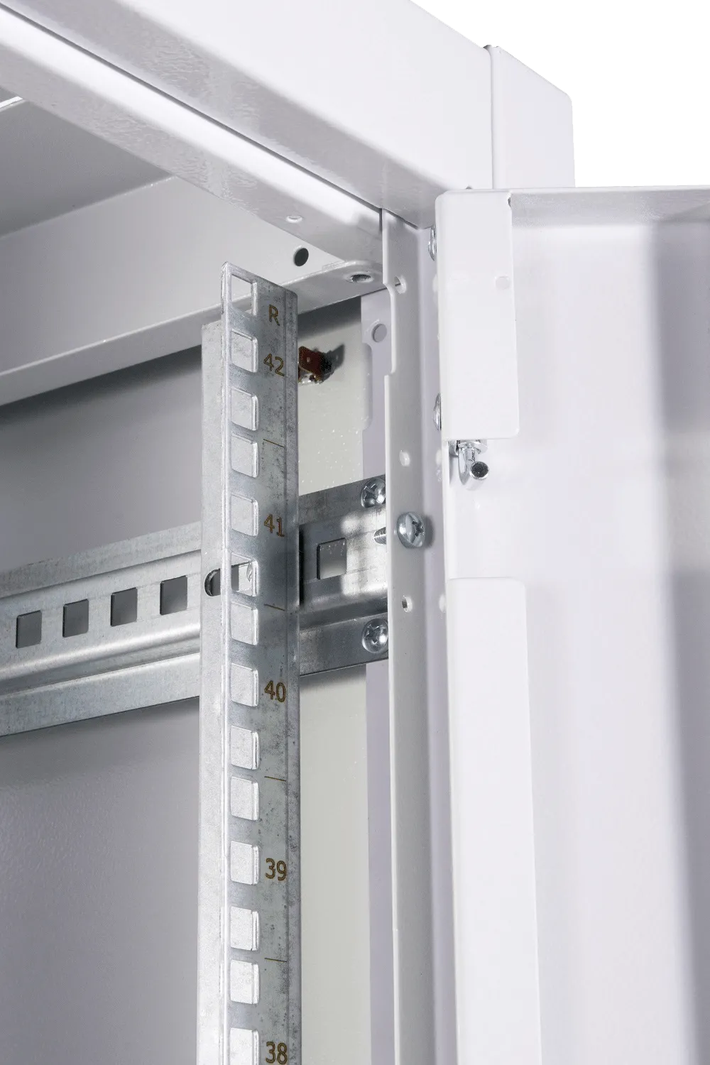 Шкаф телекоммуникационный напольный ЭКОНОМ 42U (600 × 600) дверь стекло, дверь металл