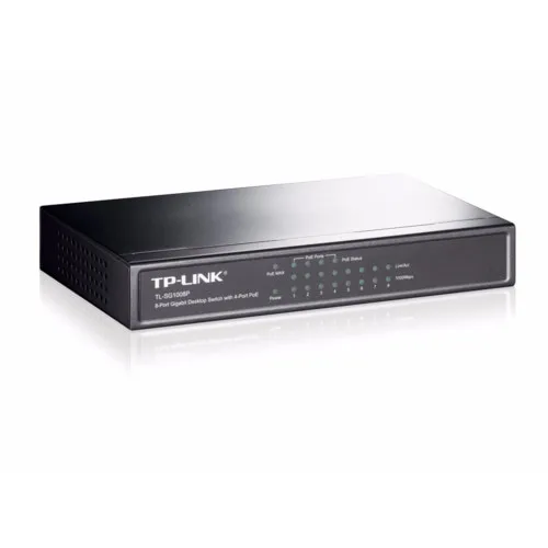 Коммутатор TP-Link TL-SG1008P (1000 Base-TX (1000 мбит/с), Без SFP портов)