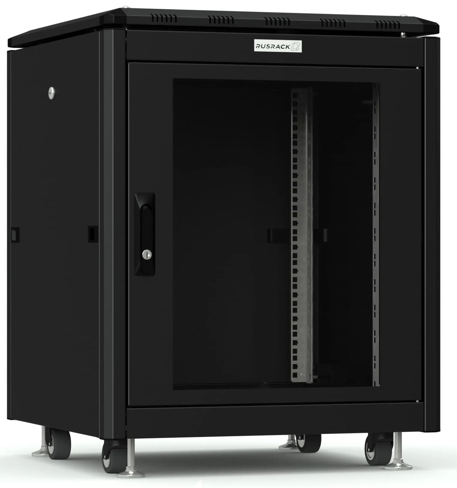RUSRACK напольный 12U 600х600 черный RUSRACK напольный 12U 600х600 черный