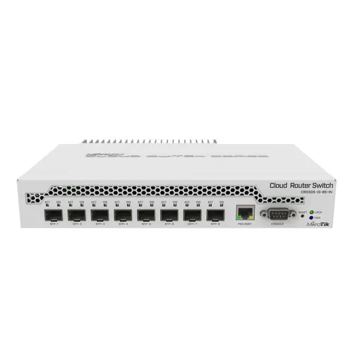 Коммутатор Mikrotik CRS309-1G-8S+IN (Без LAN портов, 8 SFP портов) Коммутатор Mikrotik CRS309-1G-8S+IN (Без LAN портов, 8 SFP портов)