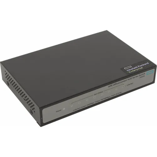 Коммутатор HPE 1420 8G Switch JH329A (1000 Base-TX (1000 мбит/с), Без SFP портов)
