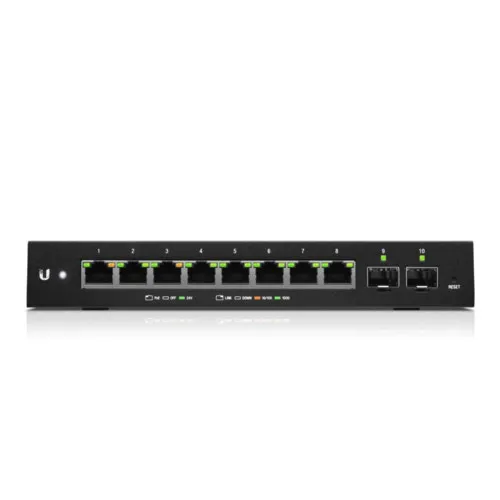 Коммутатор Ubiquiti  EdgeSwitch 10XP ES-10XP-EU (1000 Base-TX (1000 мбит/с), 2 SFP порта)
