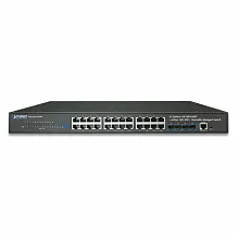 Коммутатор Planet SGS-6341-24T4X (1000 Base-TX (1000 мбит/с), 4 SFP порта)