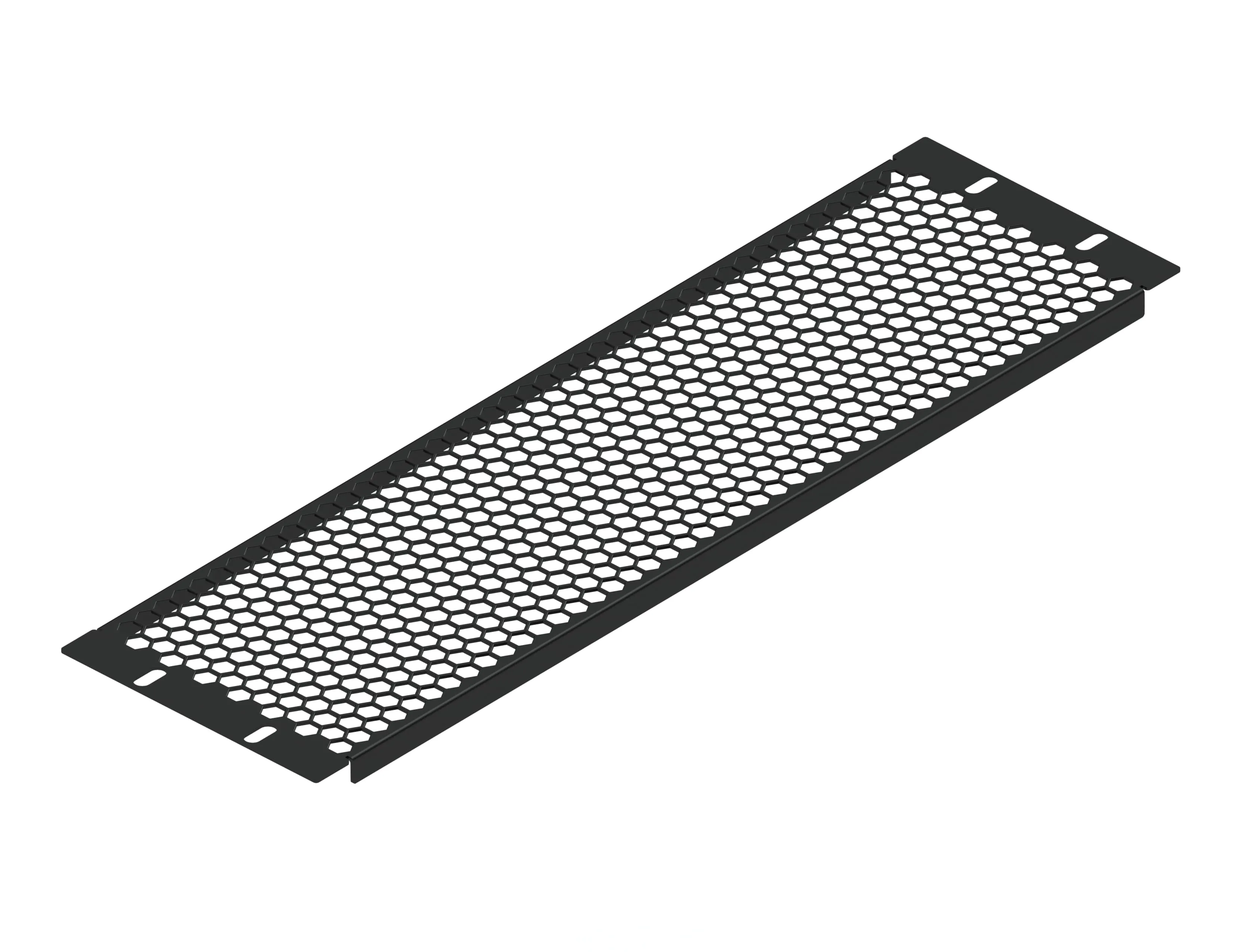 Заглушка перфорированная 19" 3U, черная RUSRACK