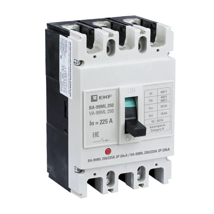 ВА-99МL 250/225А 3P 20кА EKF Basic