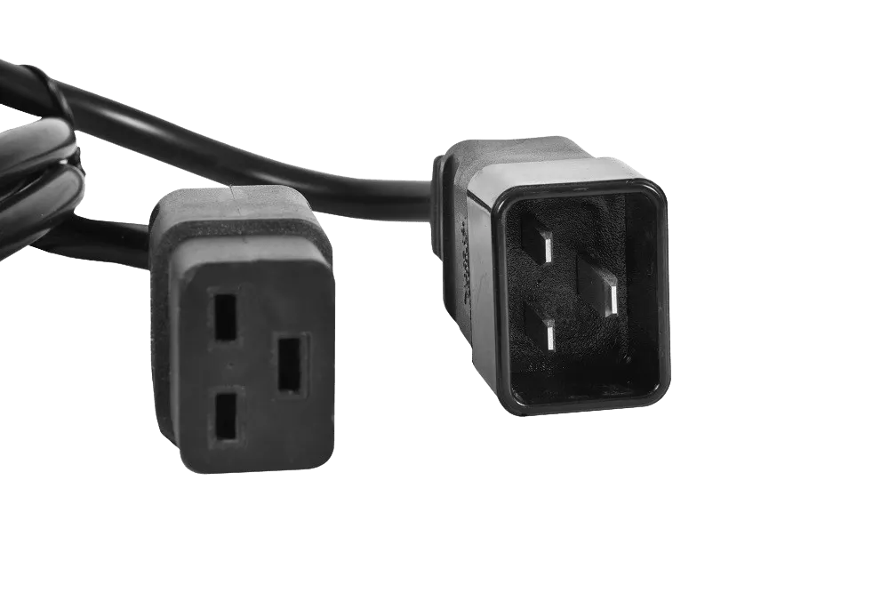 Шнур питания с заземлением IEC 60320 C19/IEC 60320 C20, 16 А / 250 В (3 × 1,5), длина 1,8 м