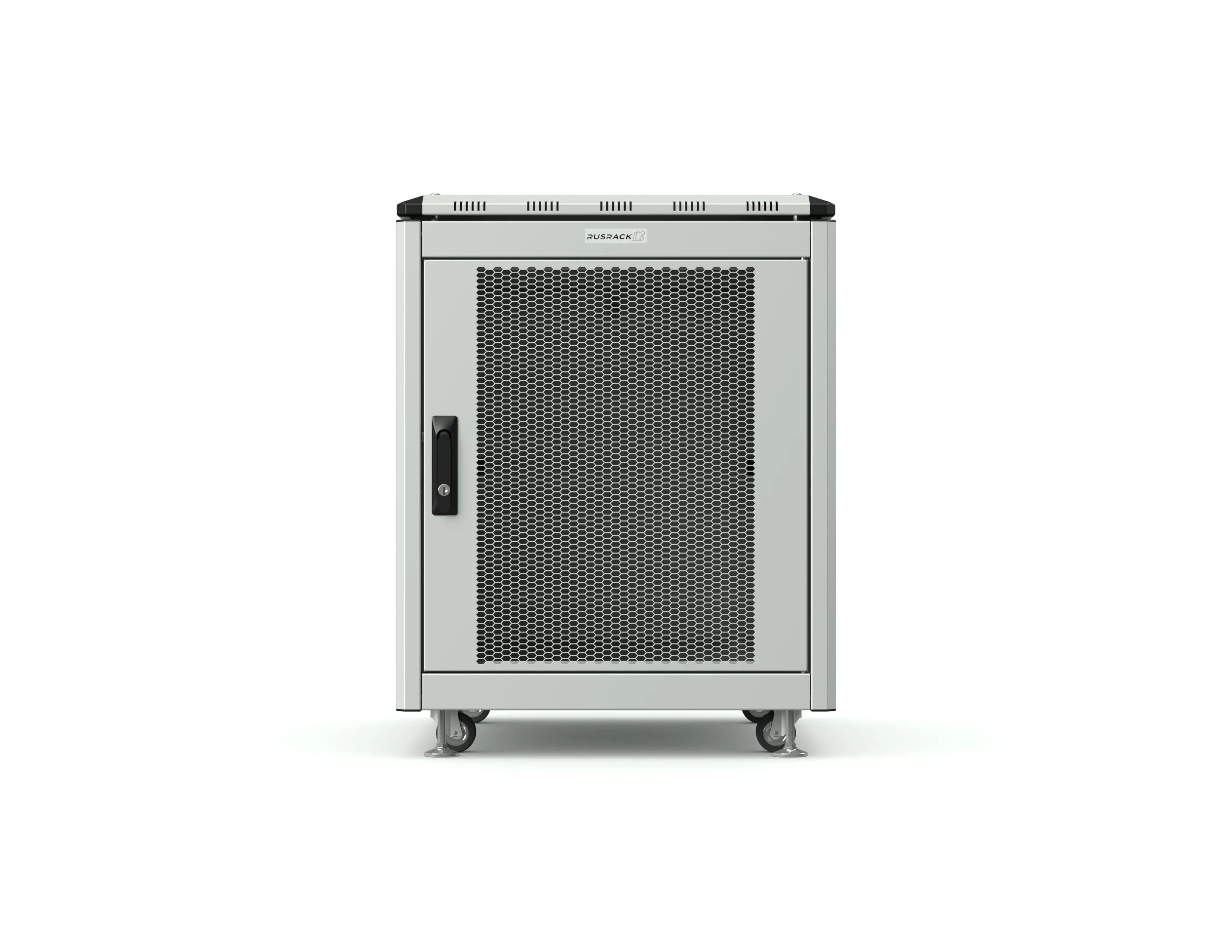 RUSRACK напольный 12U 600х800, перф. дверь RUSRACK напольный 12U 600х800, перф. дверь