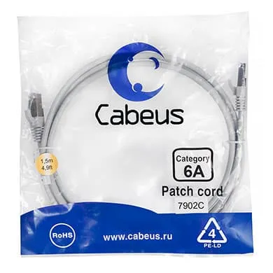 Cabeus PC-SSTP-RJ45-Cat.6a-1.5m-LSZH
