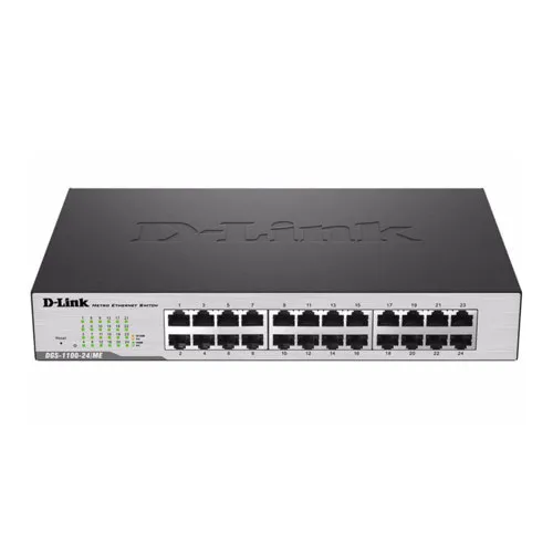 Коммутатор D-link DGS-1100-24/ME DGS-1100-24/ME/B2A (1000 Base-TX (1000 мбит/с), Без SFP портов)