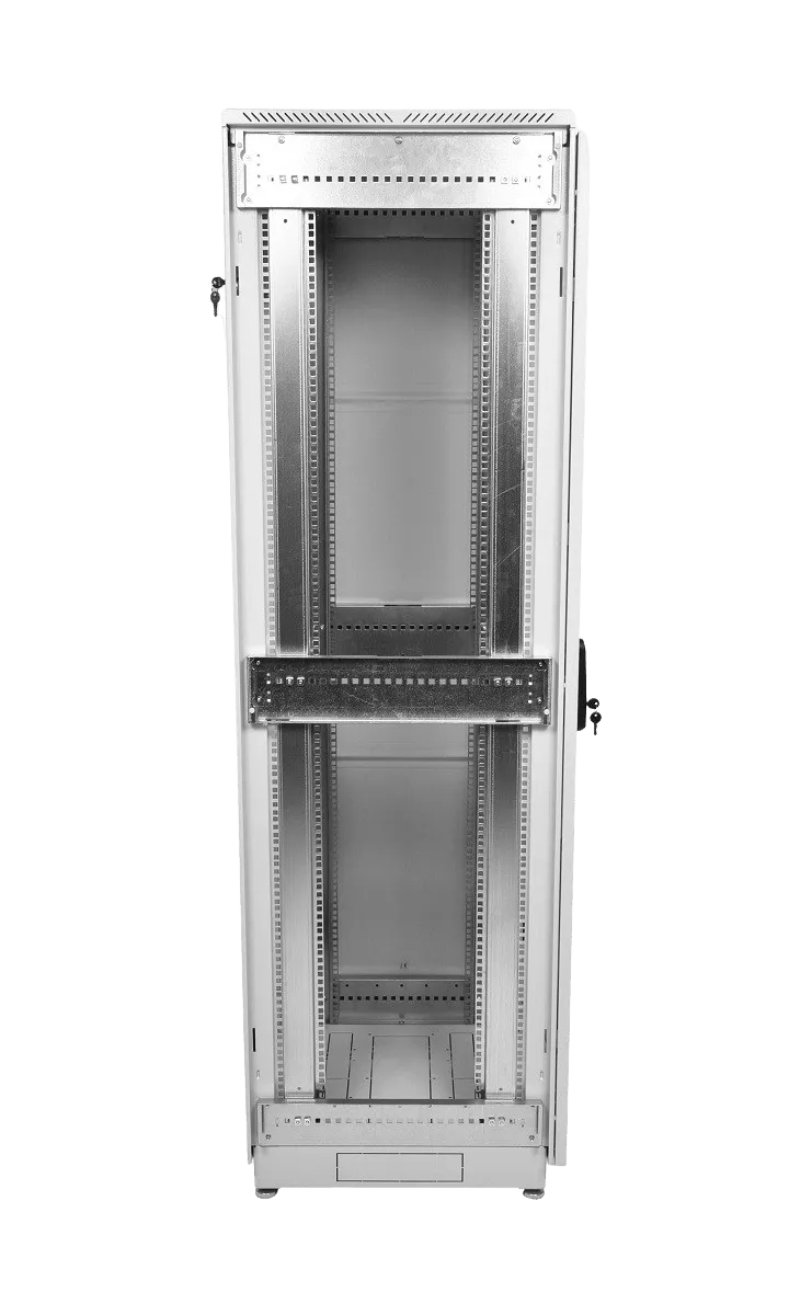 Шкаф телекоммуникационный напольный 47U (600 × 1000) дверь стекло