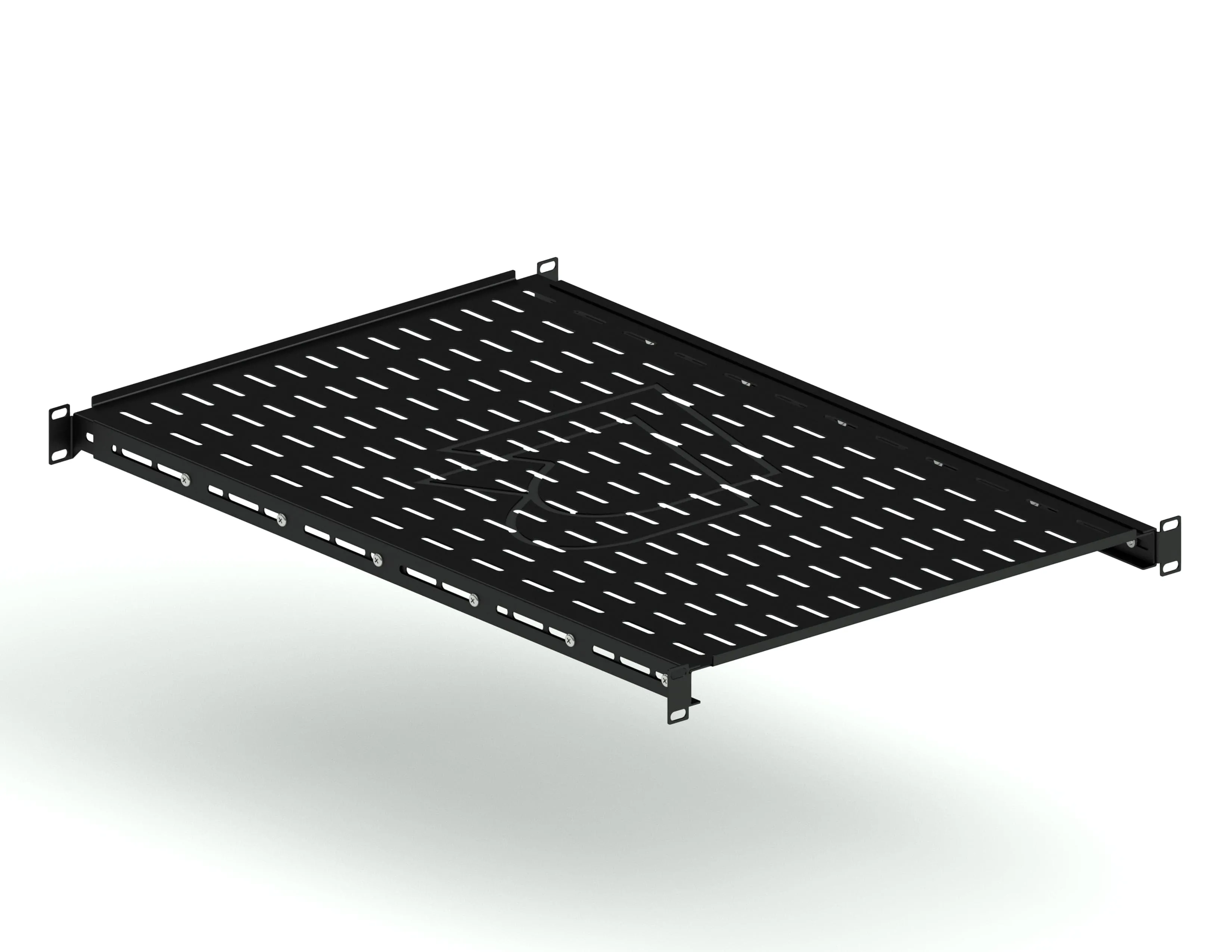 Универсальная стационарная полка глубина 700 мм, черная