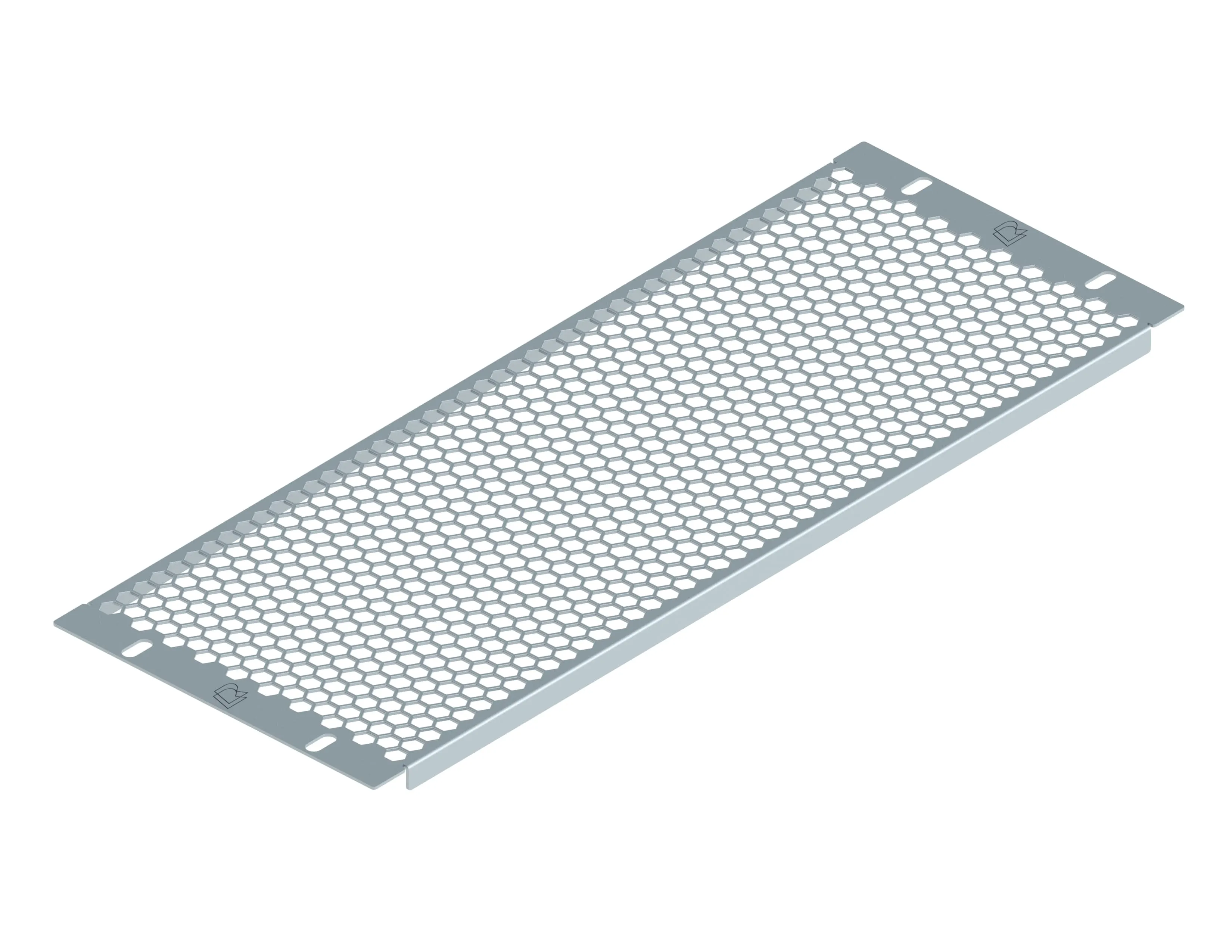 Заглушка перфорированная 19" 4U, серая RUSRACK