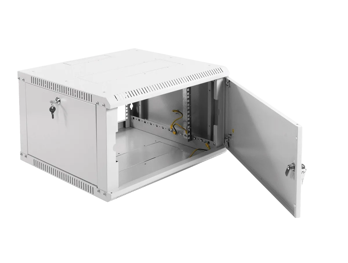 Шкаф телекоммуникационный настенный разборный ЭКОНОМ 6U (600 × 350) дверь металл