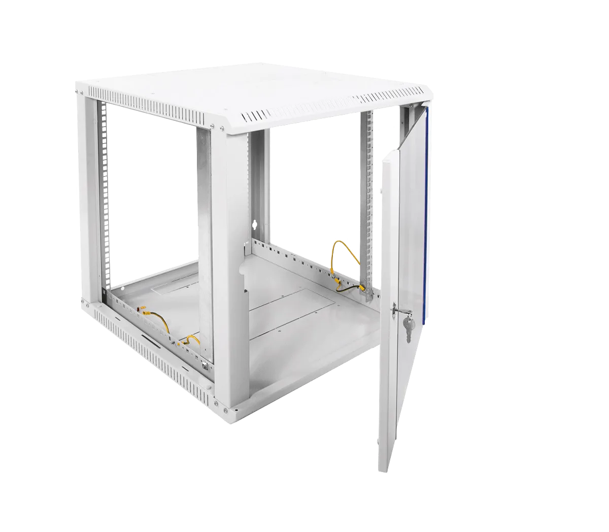 Шкаф телекоммуникационный настенный разборный ЭКОНОМ 12U (600 × 650) дверь стекло