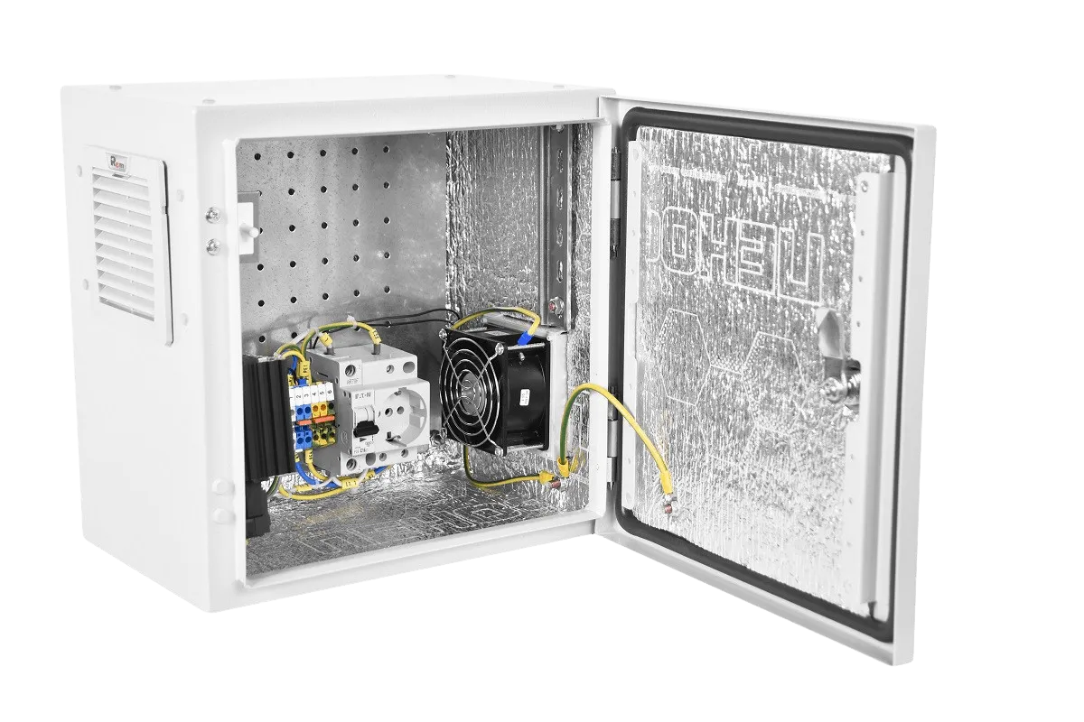 Шкаф ЭКОНОМ уличный всепогодный настенный укомплектованный (В400 × Ш400 × Г210),комплектация T1-IP54
