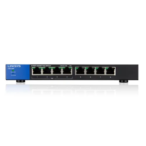 Коммутатор Linksys LGS108P-eu (1000 Base-TX (1000 мбит/с), Без SFP портов) Коммутатор Linksys LGS108P-eu (1000 Base-TX (1000 мбит/с), Без SFP портов)