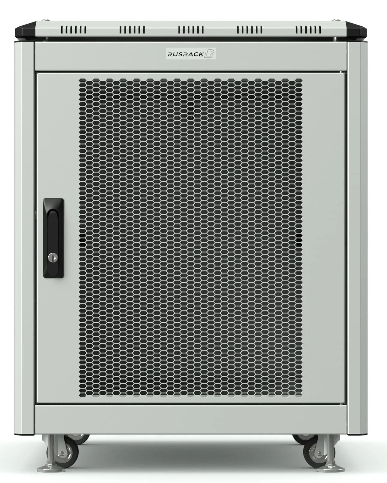 RUSRACK напольный 12U 600х800, перф. дверь RUSRACK напольный 12U 600х800, перф. дверь