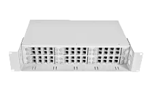 Оптический кросс (бокс) 19" с полкой (площадкой), 2U, до 48 портов