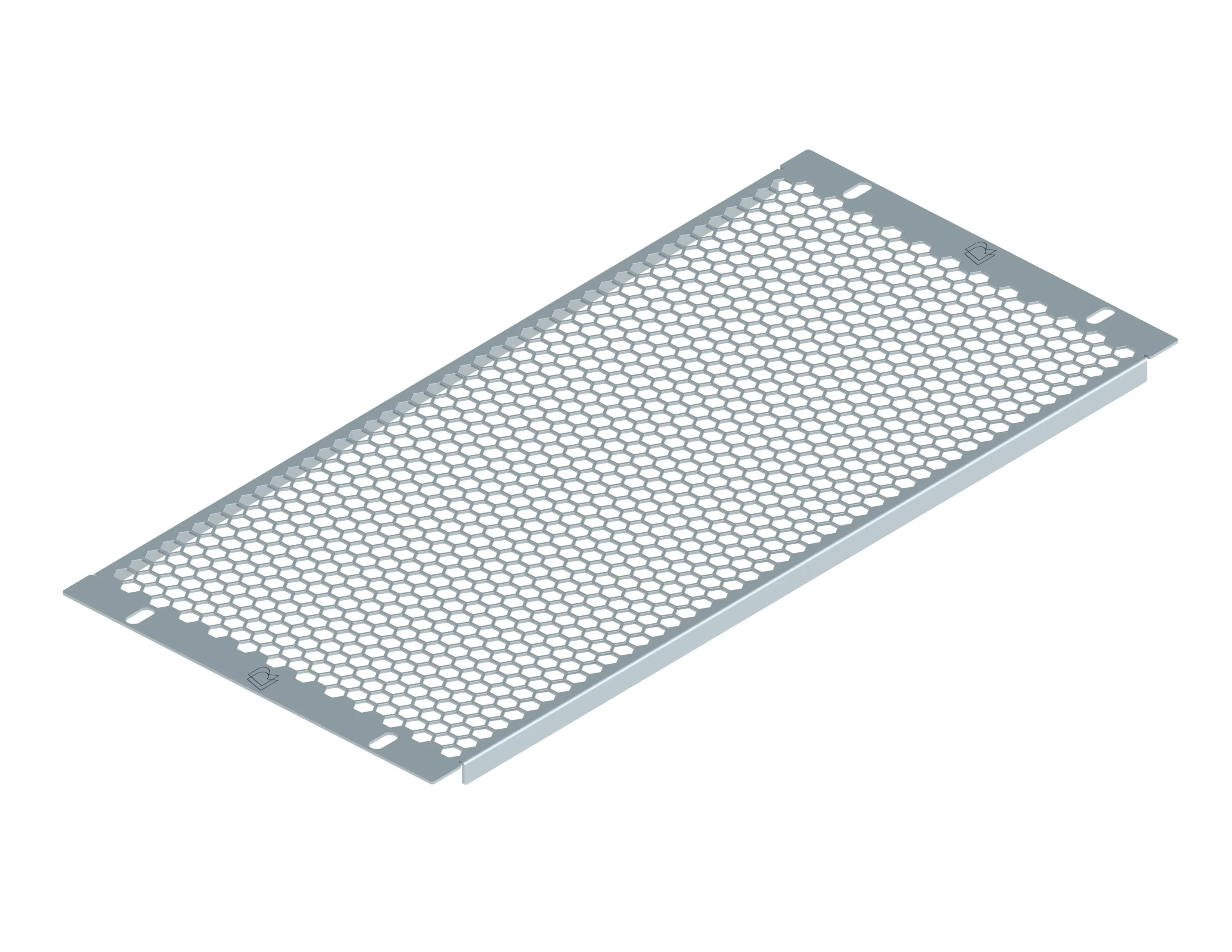 Заглушка перфорированная 19" 5U, серая RUSRACK