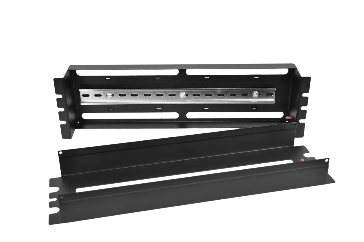 19″ панель с DIN-рейкой PS-3U, цвет черный