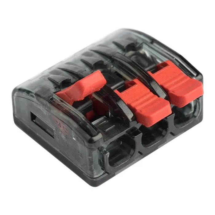 Клемма СМК 221-413 3 отверстия 0.2-4.0 мм2 (4шт.) EKF