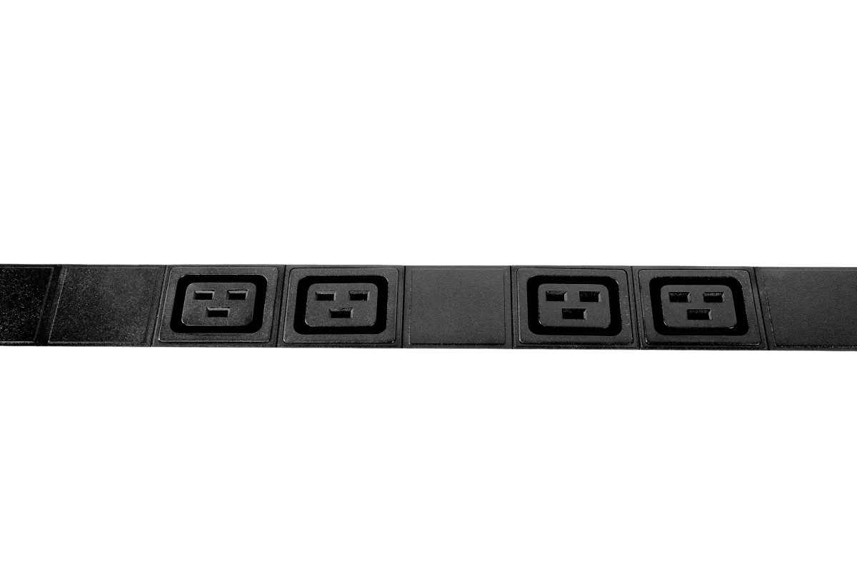 Вертикальный блок розеток Rem-16 с выкл., 14 IEC 60320 C13, 10 C19, вход C20 16A, алюм., 33-48U Вертикальный блок розеток Rem-16 с выкл., 14 IEC 60320 C13, 10 C19, вход C20 16A, алюм., 33-48U