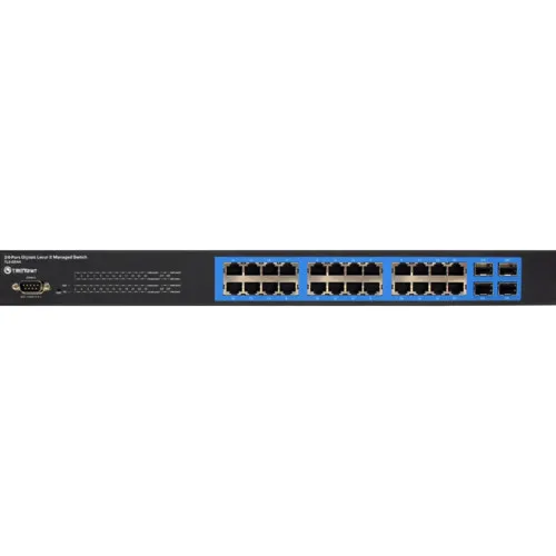 Коммутатор TrendNet TL2-G244 (1000 Base-TX (1000 мбит/с), 4 SFP порта) Коммутатор TrendNet TL2-G244 (1000 Base-TX (1000 мбит/с), 4 SFP порта)